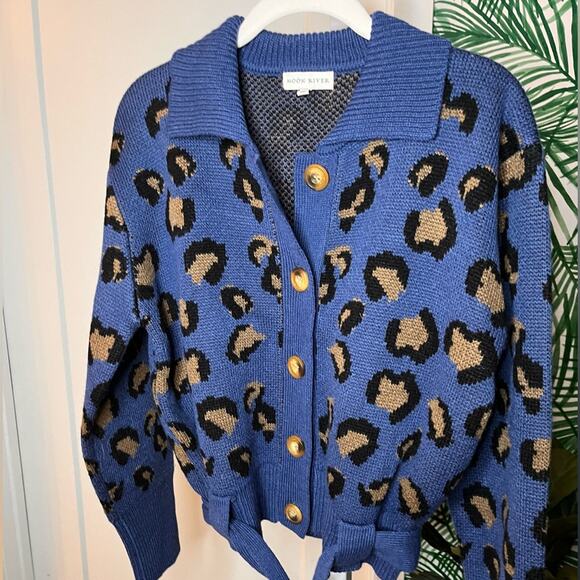 Moon River Belted Cardigan Sweater, NWOT, Size Small - Picture 8 of 11